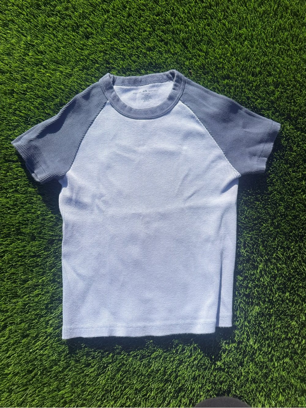 Brand Melville John Galt Bella ribbed raglan tee